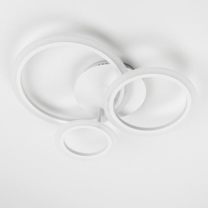 Brilagi - Lampadario a plafone LED dimmerabile ORBITS LED/40W/230V 3000-6500K bianco + telecomando
