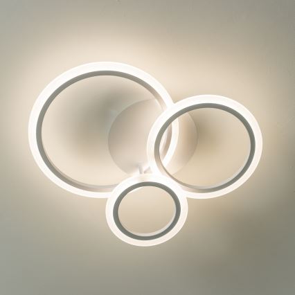 Brilagi - Lampadario a plafone LED dimmerabile ORBITS LED/40W/230V 3000-6500K bianco + telecomando