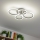 Brilagi - Lampadario a plafone LED dimmerabile ORBITS LED/50W/230V 3000-6500K antracite + telecomando