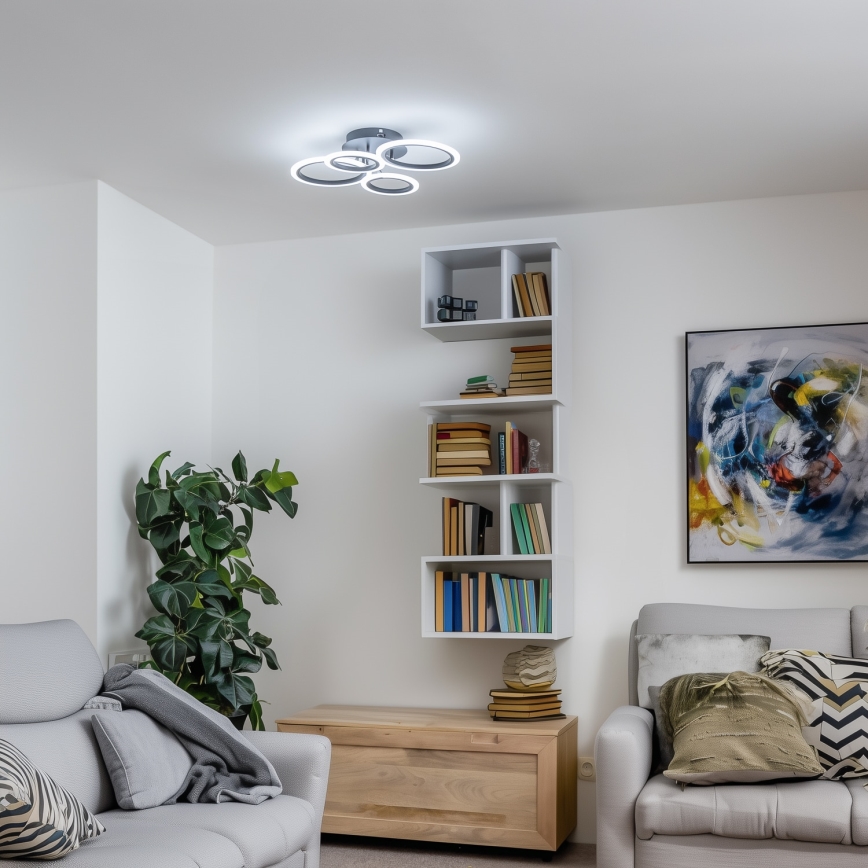 Brilagi - Lampadario a plafone LED dimmerabile ORBITS LED/50W/230V 3000-6500K + telecomando