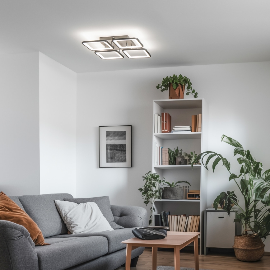 Brilagi - Lampadario a plafone LED dimmerabile SQUARED LED/85W/230V 3000-6500K + telecomando