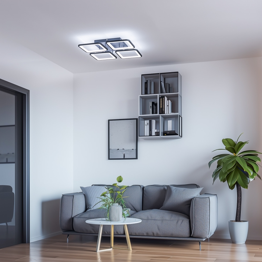 Brilagi - Lampadario a plafone LED dimmerabile SQUARED LED/85W/230V 3000-6500K + telecomando