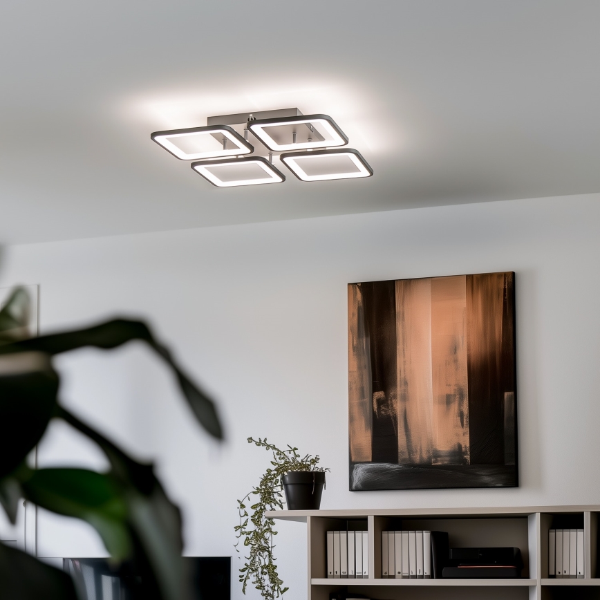 Brilagi - Lampadario a plafone LED dimmerabile SQUARED LED/85W/230V 3000-6500K + telecomando