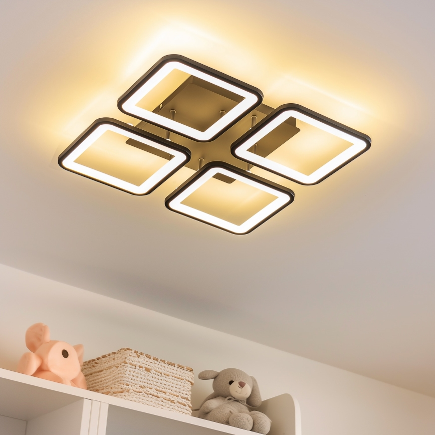 Brilagi - Lampadario a plafone LED dimmerabile SQUARED LED/85W/230V 3000-6500K + telecomando