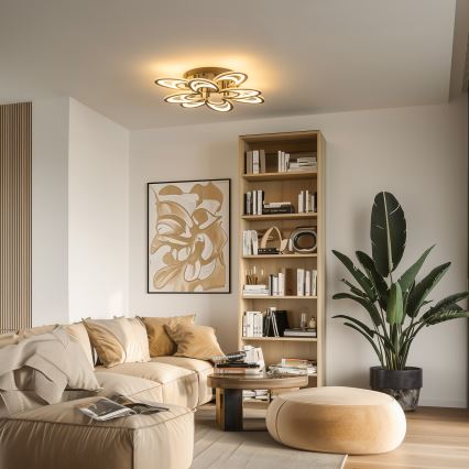 Brilagi - Lampadario a plafone LED dimmerabile TWIST LED/125W/230V 3000-6500K + telecomando