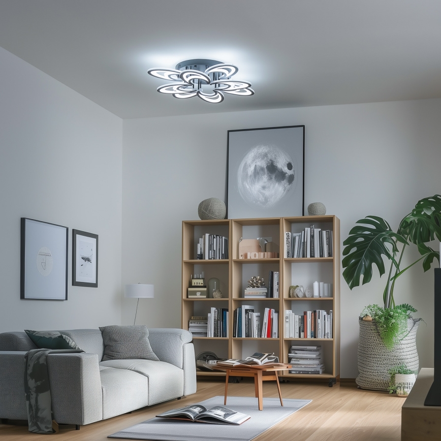 Brilagi - Lampadario a plafone LED dimmerabile TWIST LED/125W/230V 3000-6500K + telecomando