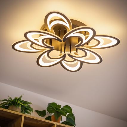 Brilagi - Lampadario a plafone LED dimmerabile TWIST LED/125W/230V 3000-6500K + telecomando