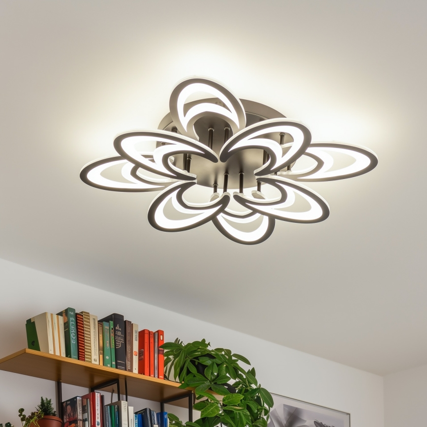 Brilagi - Lampadario a plafone LED dimmerabile TWIST LED/125W/230V 3000-6500K + telecomando