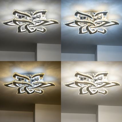 Brilagi - Lampadario a plafone LED dimmerabile TWIST LED/180W/230V 3000-6500K + telecomando