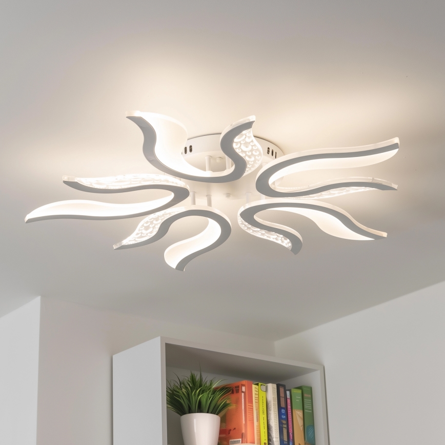 Brilagi - Lampadario a plafone LED dimmerabile TWIST LED/65W/230V 3000-6500K bianco + telecomando