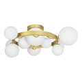 Brilagi - Lampadario a plafone LED MILLA 10xG9/3W/230V oro/bianco