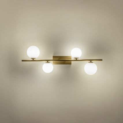 Brilagi - Lampadario a plafone LED MILLA 4xG9/3W/230V oro/bianco