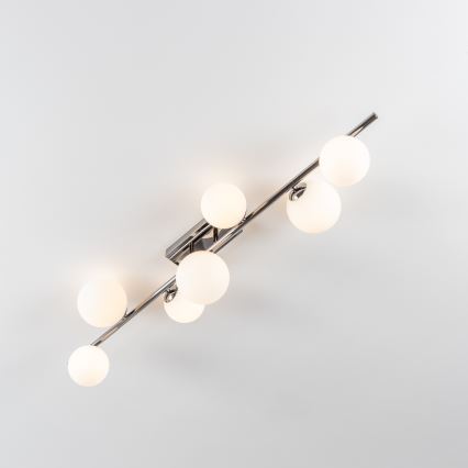 Brilagi - Lampadario a plafone LED MILLA 7xG9/3W/230V nero cromato/bianco