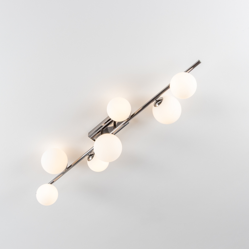 Brilagi - Lampadario a plafone LED MILLA 7xG9/3W/230V nero cromato/bianco