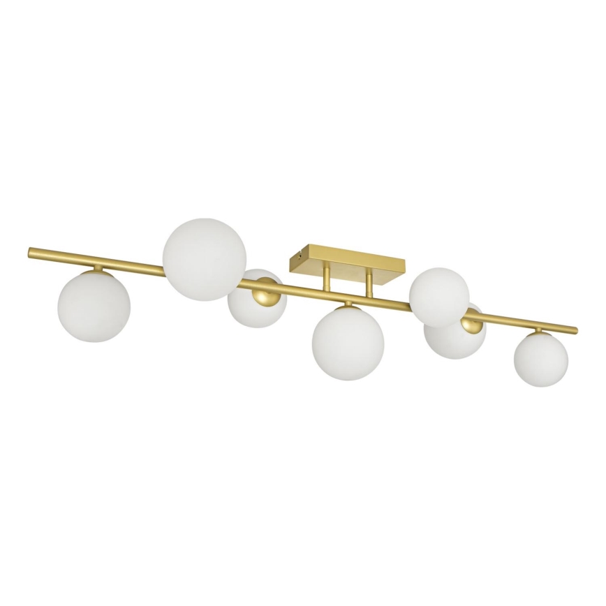 Brilagi - Lampadario a plafone LED MILLA 7xG9/3W/230V oro/bianco