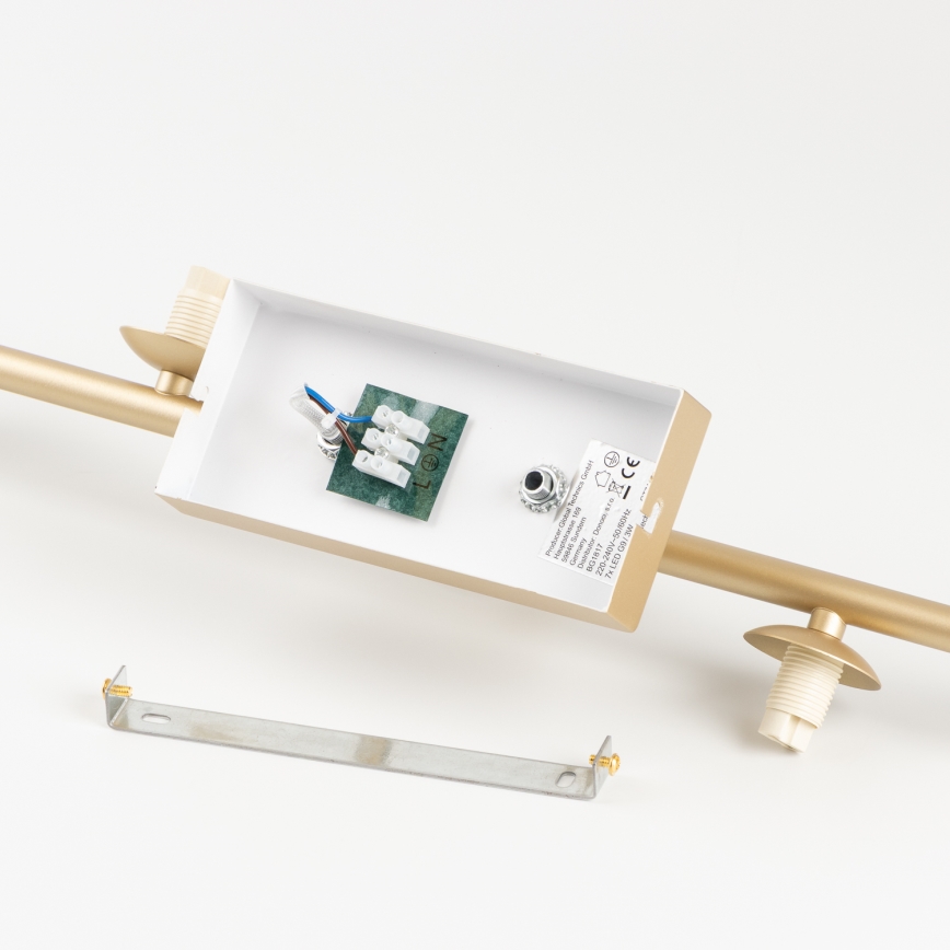 Brilagi - Lampadario a plafone LED MILLA 7xG9/3W/230V oro/bianco