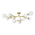Brilagi - Lampadario a plafone LED MISTEL 15xG9/3W/230V oro/bianco