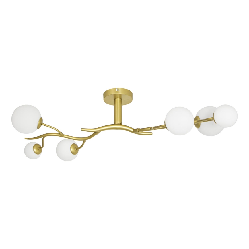 Brilagi - Lampadario a plafone LED MISTEL 6xG9/3W/230V oro/bianco