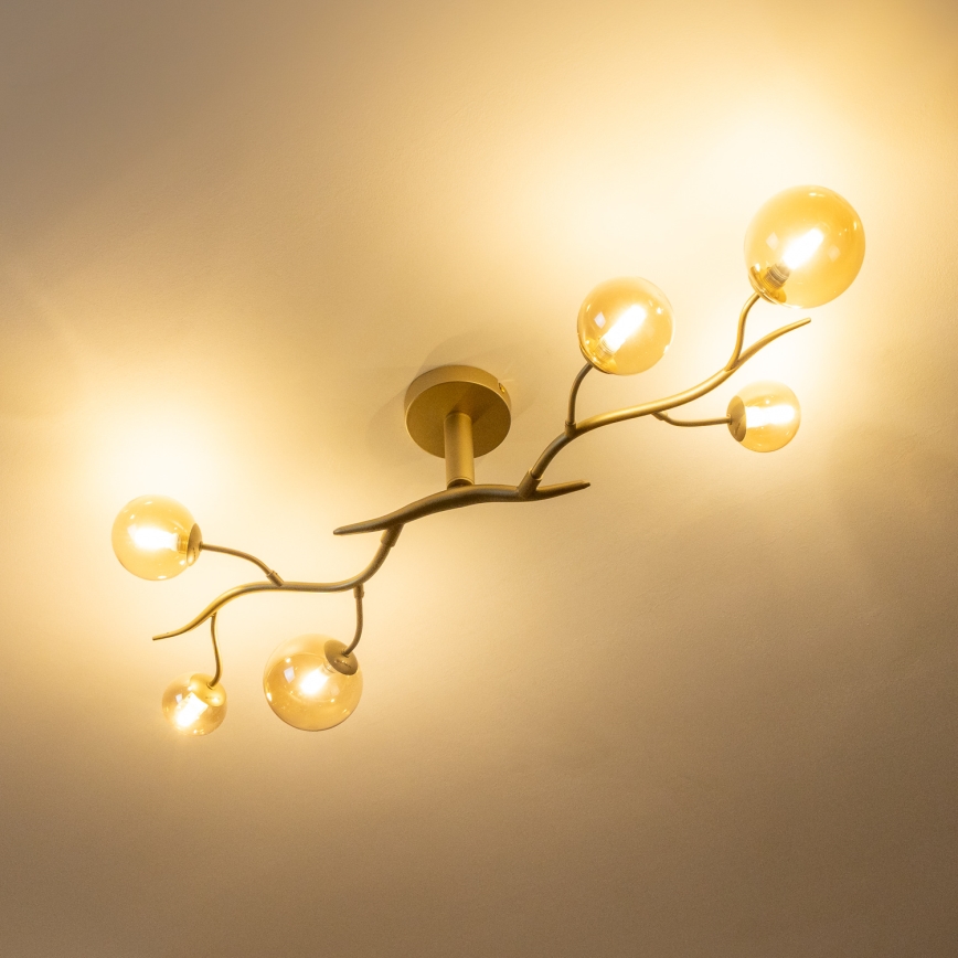 Brilagi - Lampadario a plafone LED MISTEL 6xG9/3W/230V oro