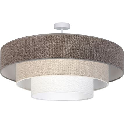 Brilagi - Lampadario a plafone LUNETA 3xE27/60W/230V Ø 80 cm grigio/crema/bianco