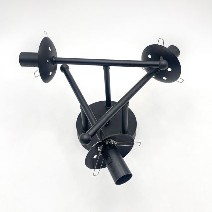 Brilagi - Lampadario a plafone MALIVA 3xE14/15W/230V nero/trasparente