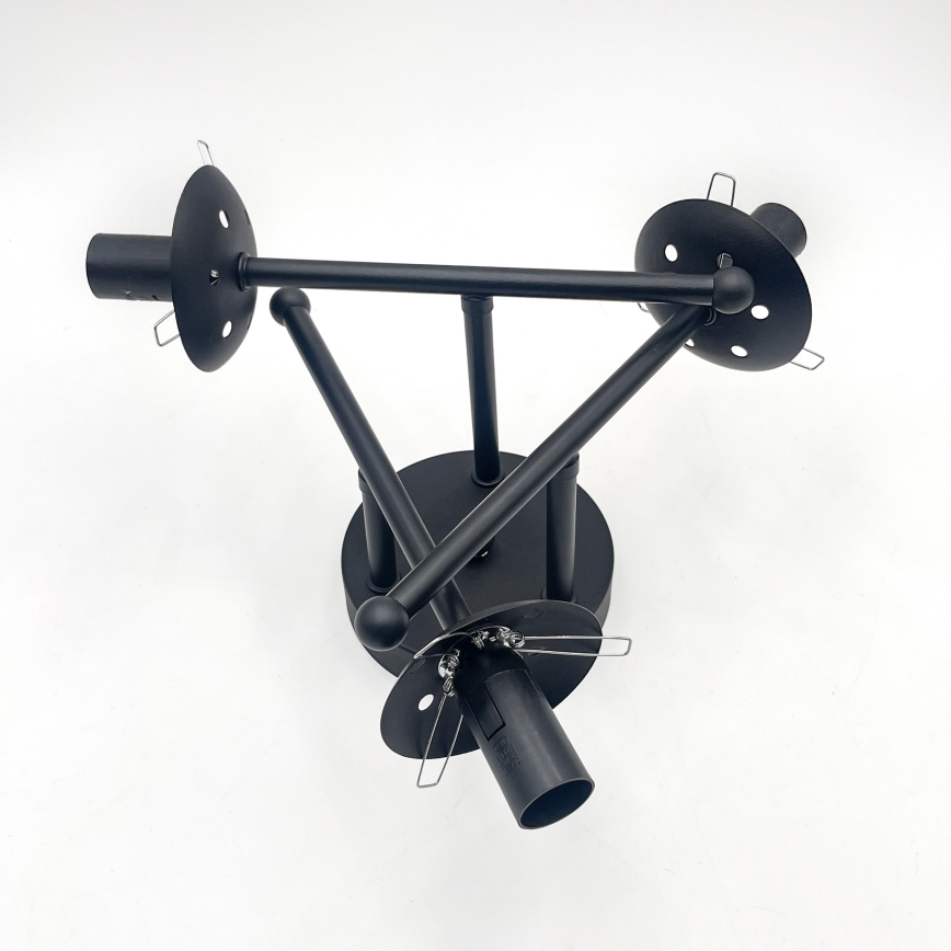 Brilagi - Lampadario a plafone MALIVA 3xE14/15W/230V nero/trasparente
