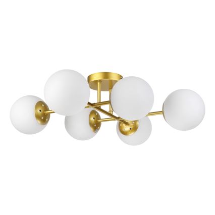Brilagi - Lampadario a plafone MALONY 6xE14/20W/230V dorato