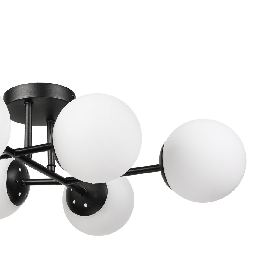 Brilagi - Lampadario a plafone MALONY 6xE14/20W/230V nero