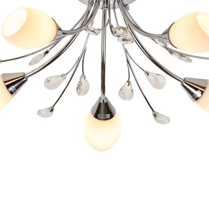 Brilagi - Lampadario a plafone MEGAPOLIS 5xE14/60W/230V cromo lucido