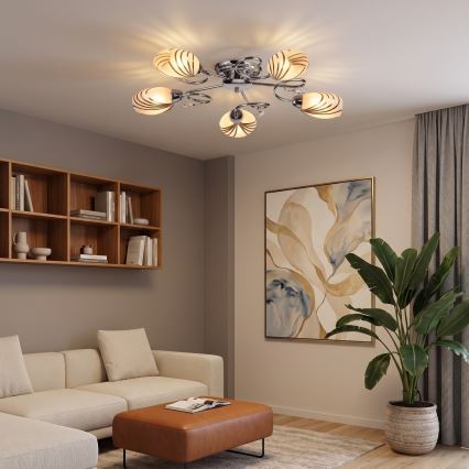 BRILAGI - Lampadario a plafone MEGAPOLIS 5xE14/60W/230V cromo lucido