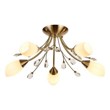 Brilagi - Lampadario a plafone MEGAPOLIS 5xE14/60W/230V ottone