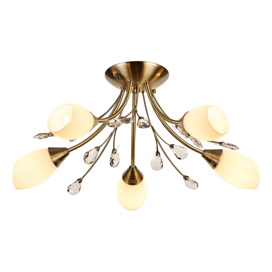 Brilagi - Lampadario a plafone MEGAPOLIS 5xE14/60W/230V ottone
