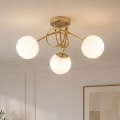 Brilagi - Lampadario a plafone MILO 3xE27/60W/230V oro