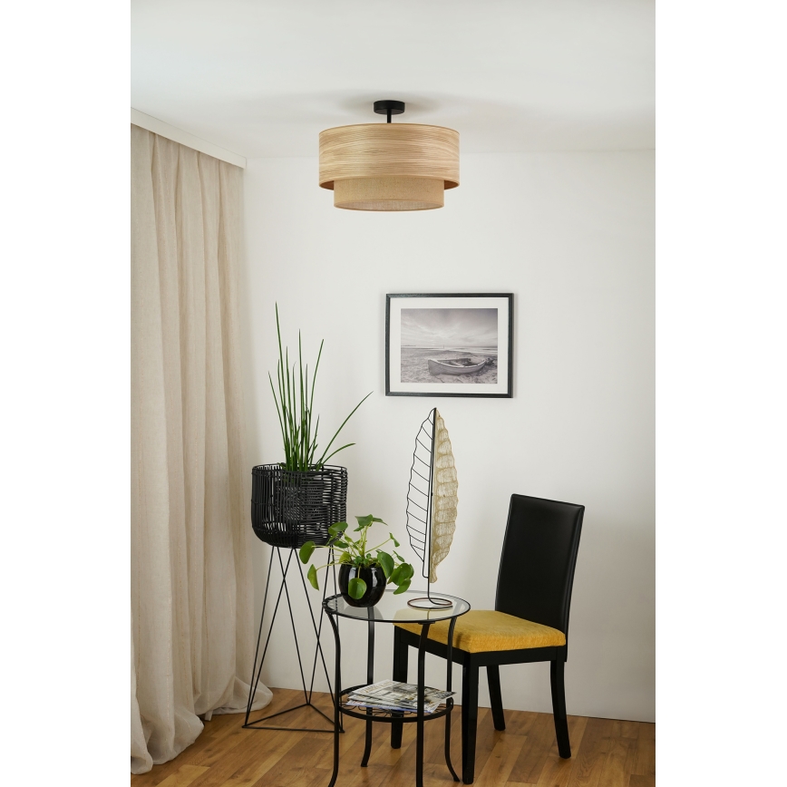 Brilagi - Lampadario a plafone MONTANA BOHO 1xE27/15W/230V diametro 45 cm marrone