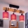 Brilagi - Lampadario a plafone NUBILA 3xE27/60W/230V pino/rosa