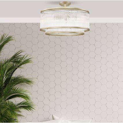 Brilagi - Lampadario a plafone RAMOS 6xE14/60W/230V dorato