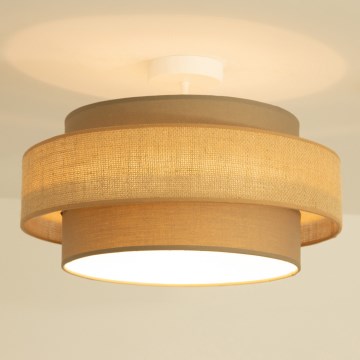 Brilagi - Lampadario a plafone RESNA 1xE27/60W/230V Ø 40 cm marrone/beige