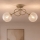 Brilagi - Lampadario a plafone STELLA 2xE27/60W/230V beige/oro