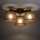Brilagi - Lampadario a soffitto LATTE 3xE27/15W/230V pino/marrone