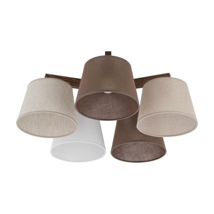 Brilagi - Lampadario a soffitto LATTE 5xE27/60W/230V pino/mix