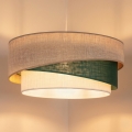 Brilagi - Lampadario a sospensione ARROW 1xE27/60W/230V Ø 45 cm beige/verde/bianco