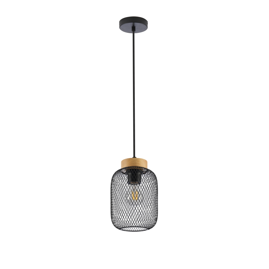Brilagi - Lampadario a sospensione BASKLITE 1xE27/15W/230V legno/nero
