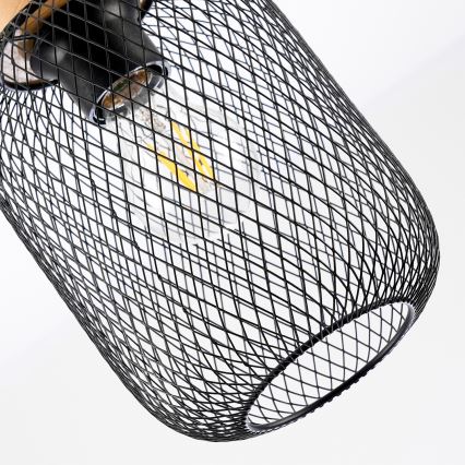 Brilagi - Lampadario a sospensione BASKLITE 1xE27/15W/230V legno/nero