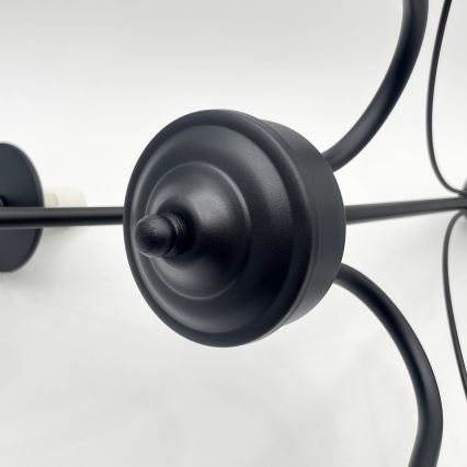 Brilagi - Lampadario a sospensione con catena COTTAGE 3xE14/40W/230V nero/marrone