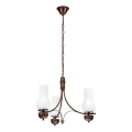 Brilagi - Lampadario a sospensione con catena COTTAGE 3xE14/40W/230V quercia/bianco