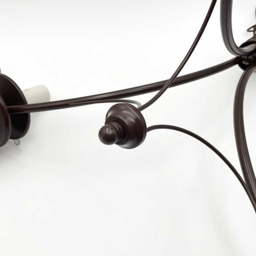 Brilagi - Lampadario a sospensione con catena COTTAGE 3xE14/40W/230V quercia/marrone