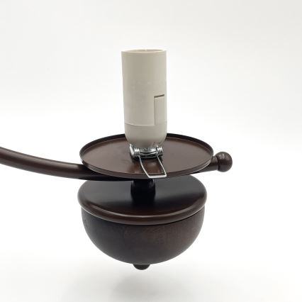 Brilagi - Lampadario a sospensione con catena COTTAGE 3xE14/40W/230V quercia/marrone