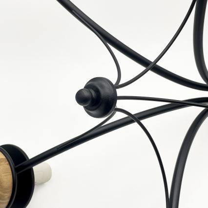 Brilagi - Lampadario a sospensione con catena COTTAGE 5xE14/40W/230V faggio/marrone