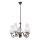 Brilagi - Lampadario a sospensione con catena COTTAGE 5xE14/40W/230V marrone/bianco