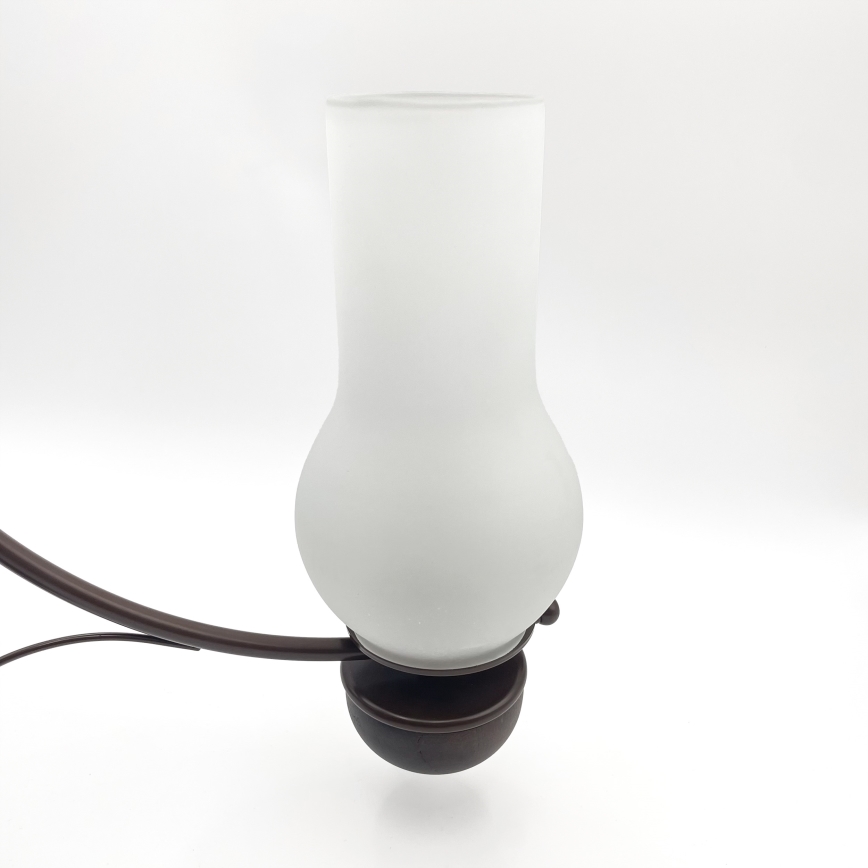 Brilagi - Lampadario a sospensione con catena COTTAGE 5xE14/40W/230V quercia/bianco